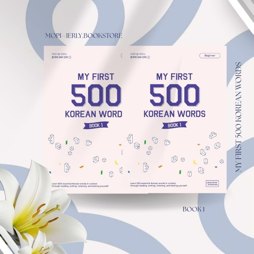 Buku Belajar Bahasa Korea My First 500 Korean Words Book 1