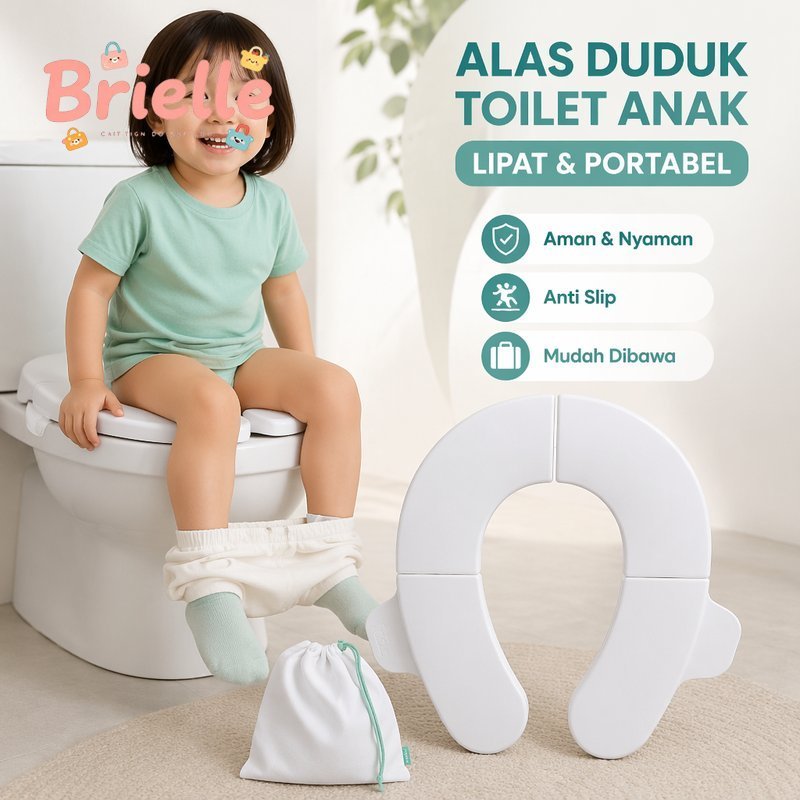 Alas Duduk Toilet Anak Lipat Portable Potty Training Seat Anti Slip Untuk Toilet Dewasa Travel