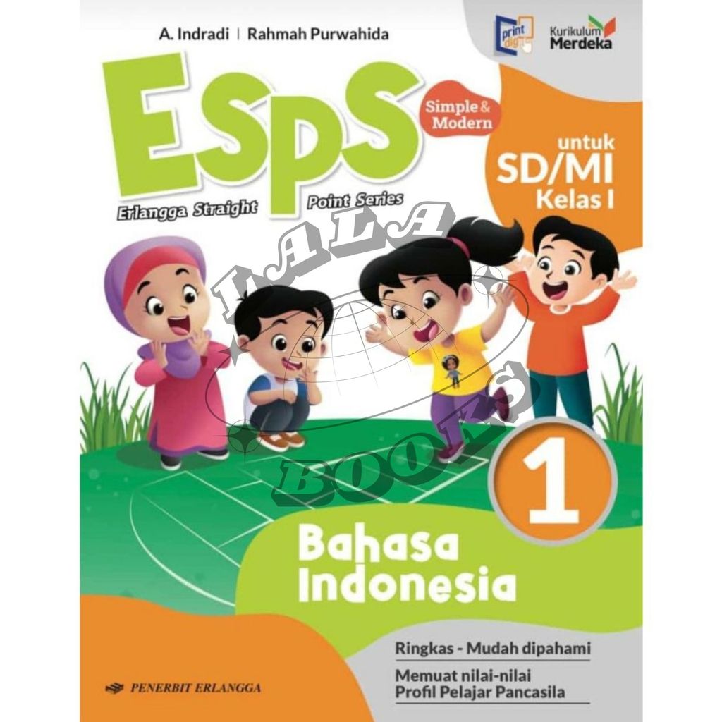 LaLa Books - Esps Bahasa Indonesia Kelas 1 2 3 4 5 6 SD MI Kurikulum Merdeka