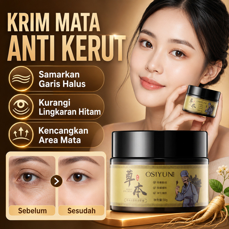 [Promo Spesial] Krim Mata Anti Kerut dan Mengencangkan | SL Krim Mata Herbal Anti Aging | Krim Mata 
