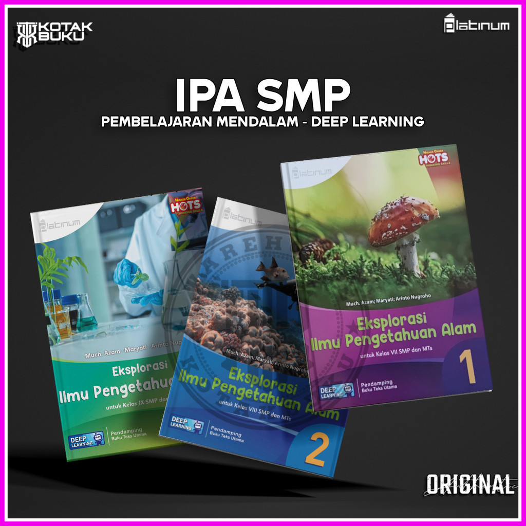 [ TS ] Buku IPA kelas 7 8 9 SMP Deep Learning / IPA SMP / Platinum
