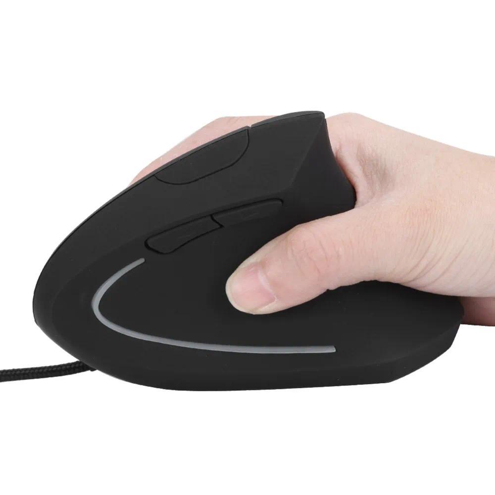 Wrist Support Colorful USB Wired Vertical Mouse USB Receiver Adjustable DPI Vertical Mouse Wired Mou