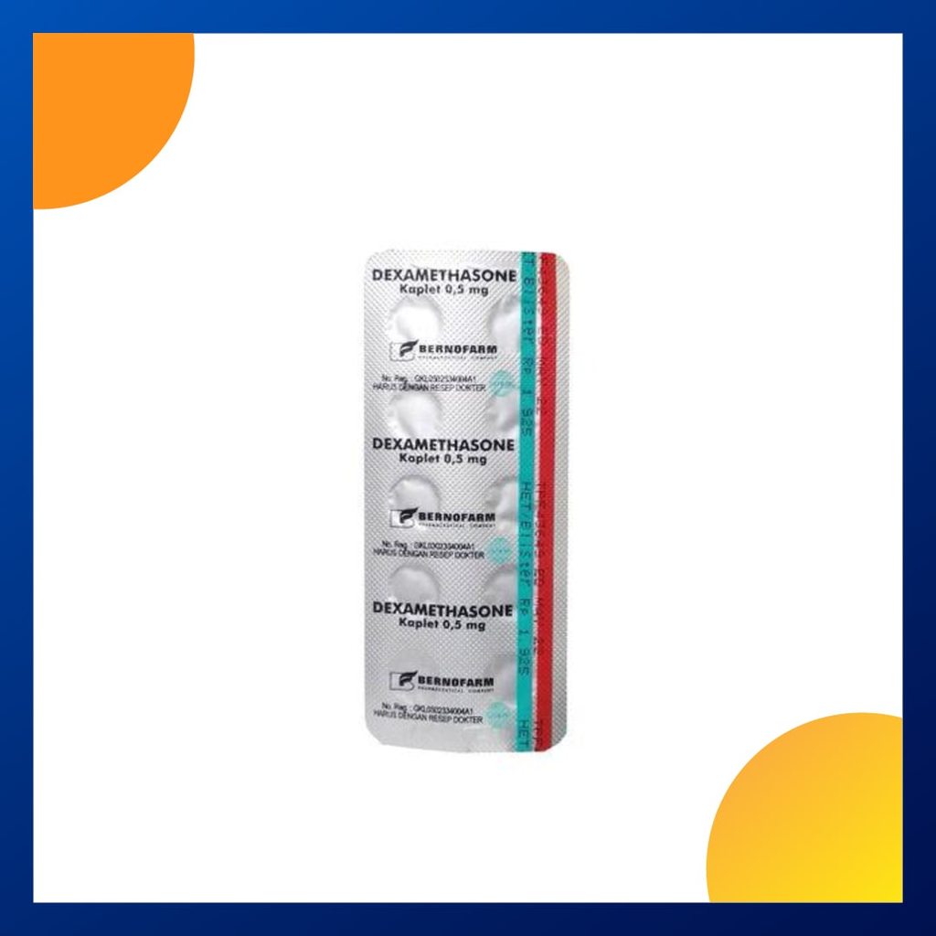 DEXAMETHASONE GENERIK BERNOFARM 0.5 MG 1 BLISTER @ 10 TABLET