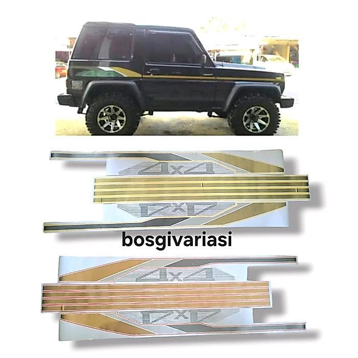 stiker List body Taft 4x4 / stiker striping taft gt rocky hiline / stiker daihatsu taft