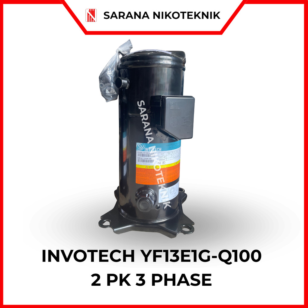 COMPRESOR INVOTECH SERI YF13E1G-Q100 2 PK 3PHASE LOW TEMP  - JUAL KOMPRESOR INVOTECH YF SERIES - INV