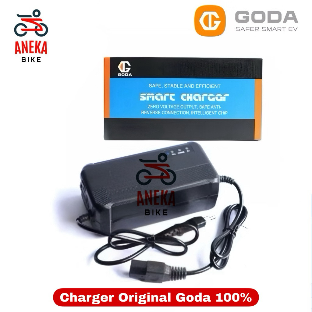 promo toko CHARGER ORIGINAL GODA 48V 12AH 48V 20AH 60V 20AH 72V 20AH 100% BAWAAN SEPEDA LISTRIK GODA