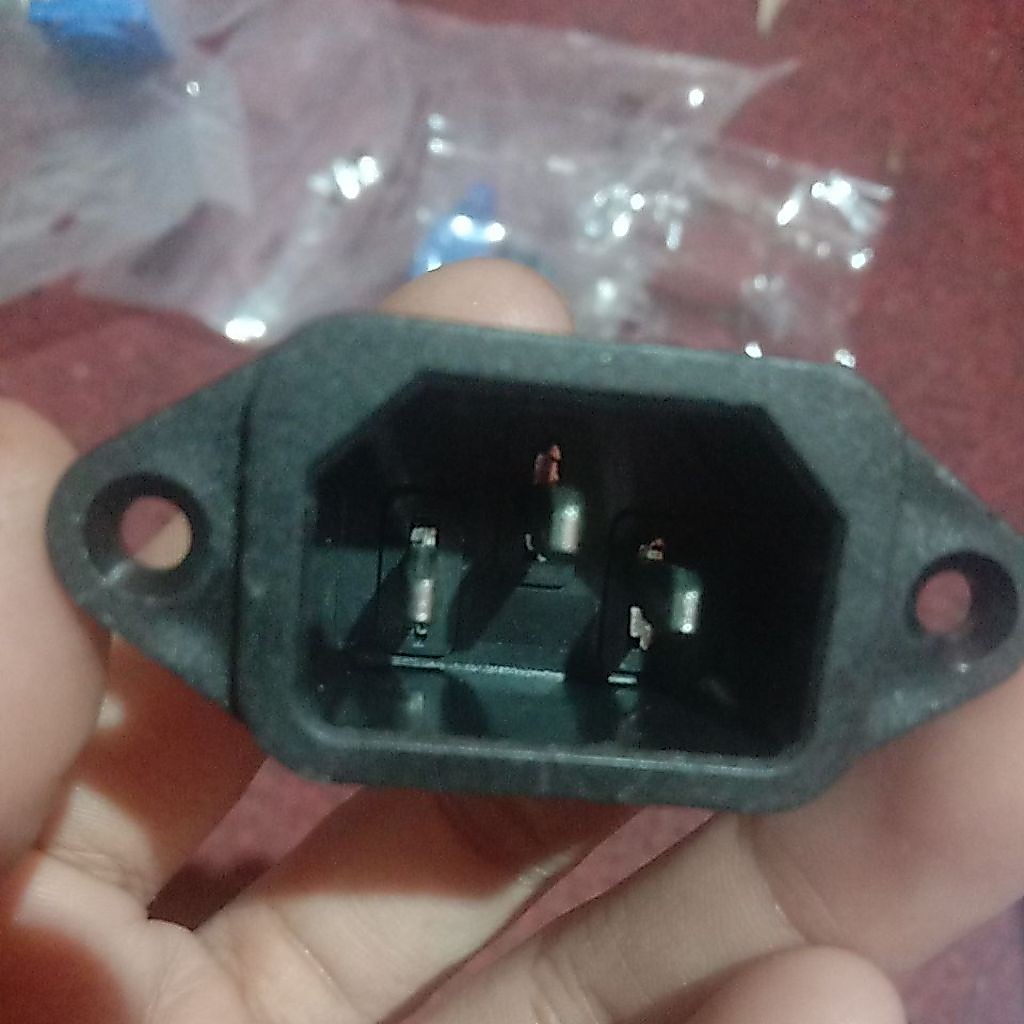 Socket Kabel komputer AC 3pin