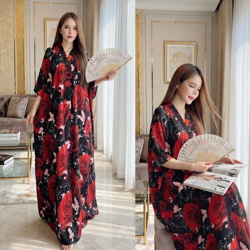 kaftan lili LD 160cm daster kalong