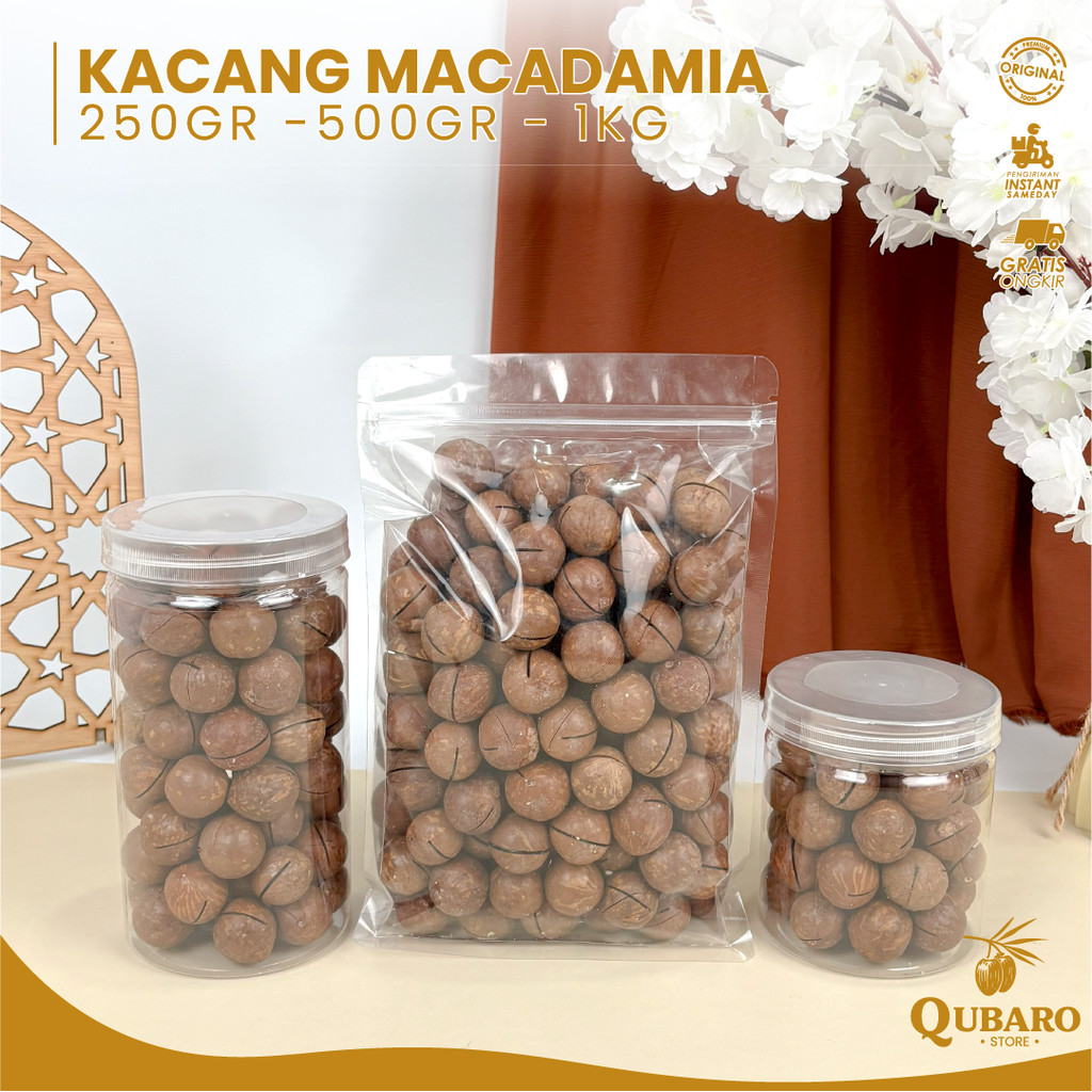Kacang Macademia Premium Roasted Milk Kemasan