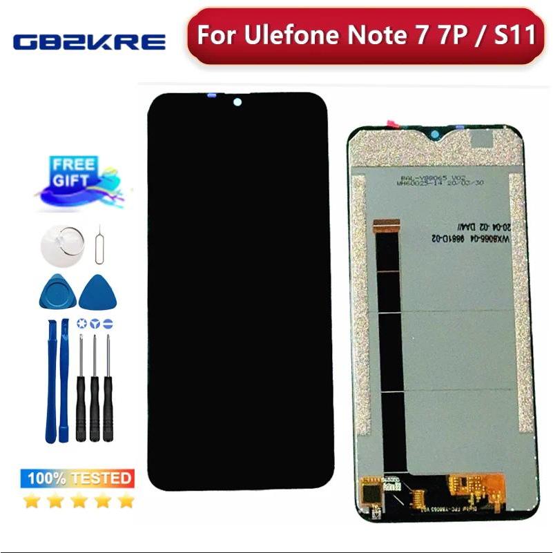 100%Original For Ulefone Note 7 7P LCD splay Touch Screen Panel Sensor gitizer Glass Full Assembly F