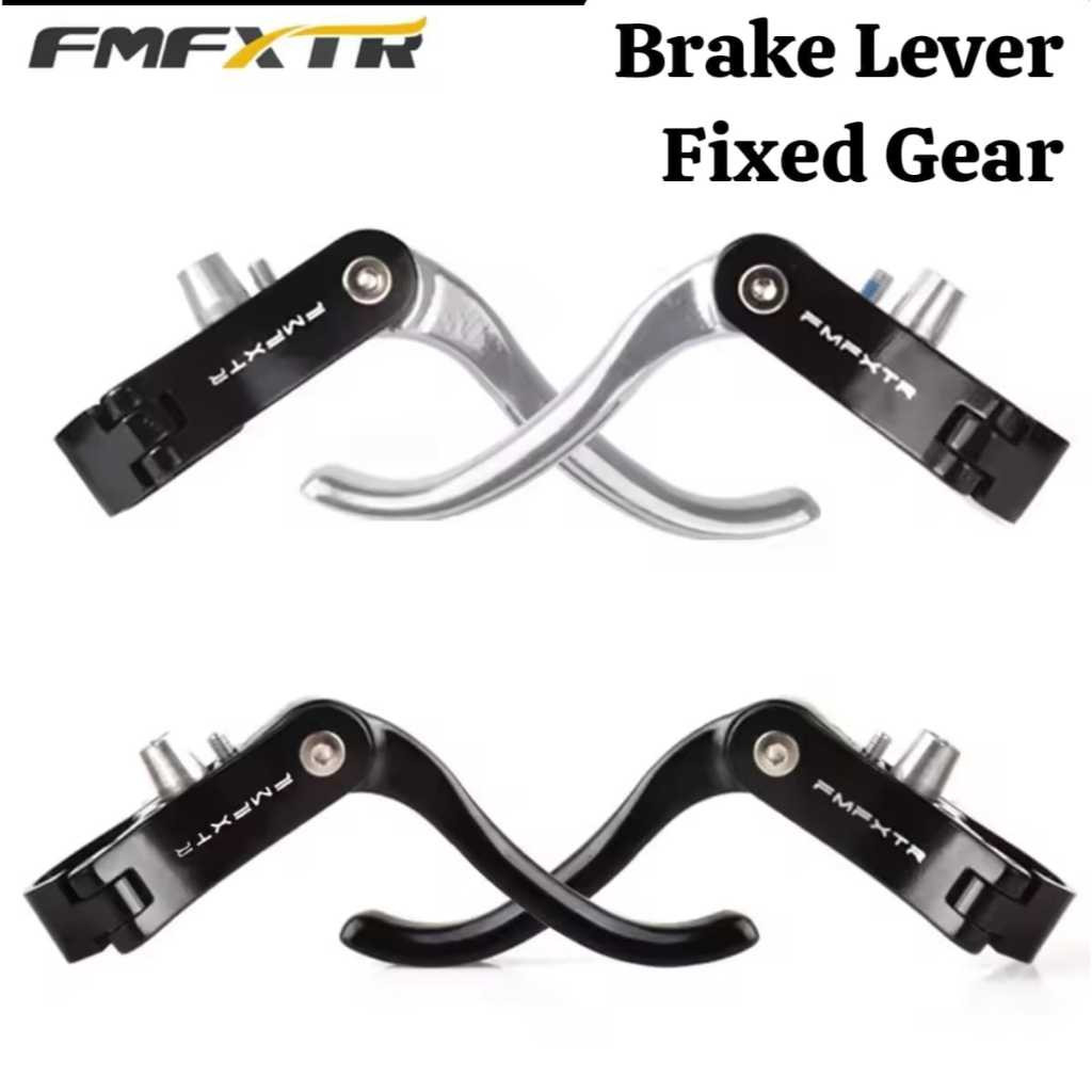 Foto FMFXTR Fixie Handle Handel Rem Mekanik Brake Lever Jadul Sepeda Alumunium Alloy Fixed Gear Federal Kalcer RB Road Bike Single Gear U C V Brake