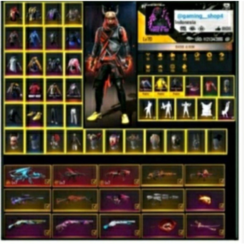 jual akun free fire murah