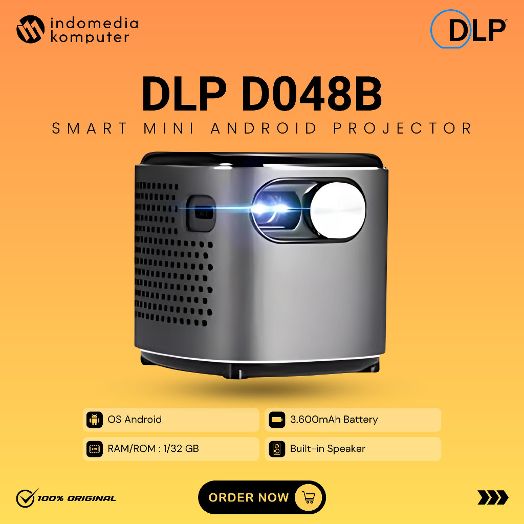 Projector Smartmini DLP-D048B 1GB+32GB LED Projector Mini DLP-D048B 4K Projector Portable