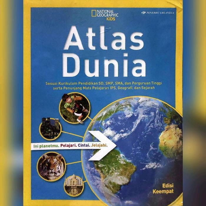 Atlas Dunia National Geographic Erlangga - -, -