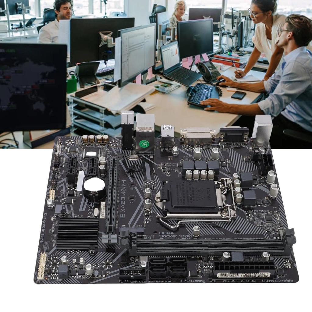 H410M-D2VX-SI M-ATX Computer Motherboard 2 DDR4 DIMM Slot Fit for LGA 1200 10th Gen CPU Processor Su