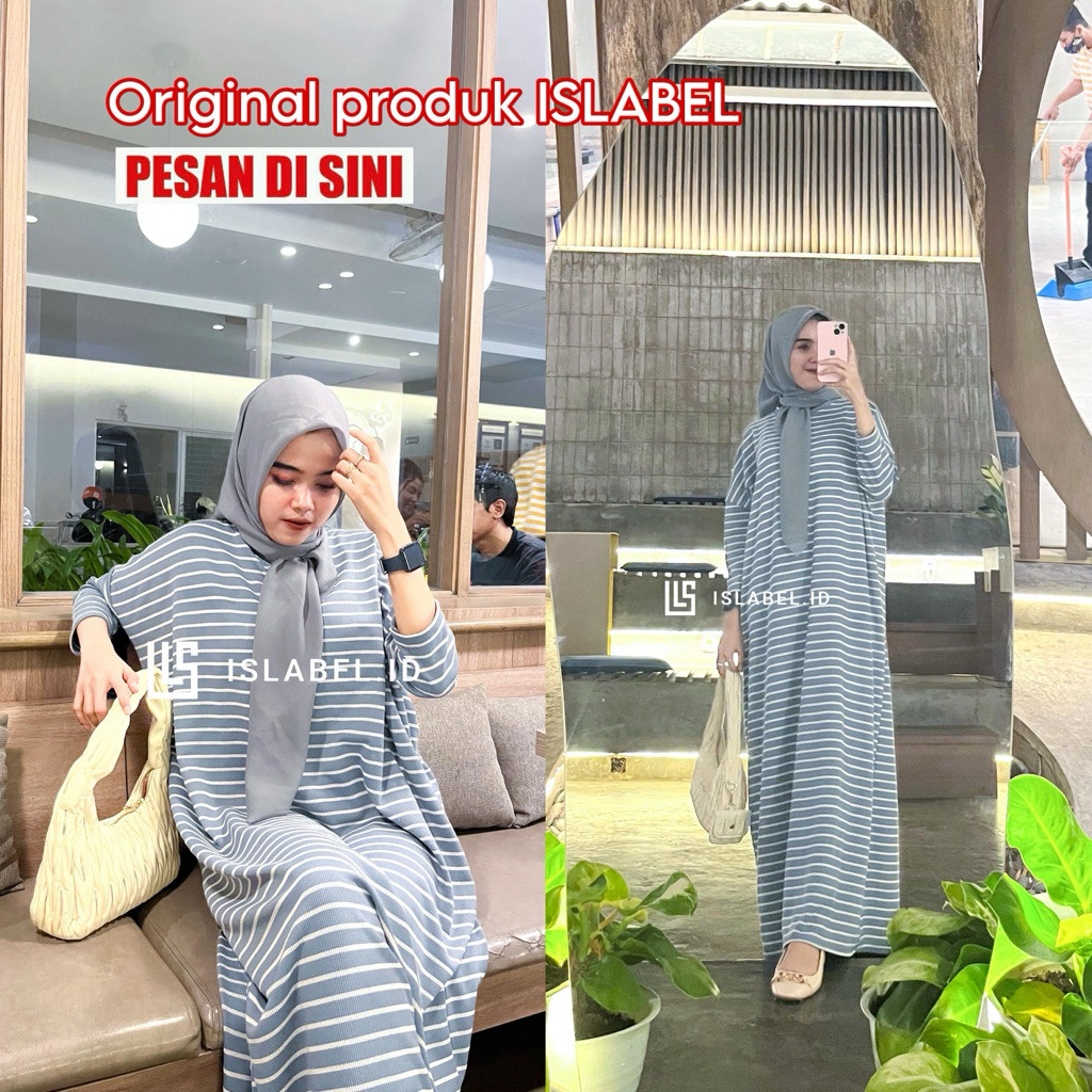 ID- ORI ISLABEL | Kaftan Batwing Knit Salur | Yasmine Batwing