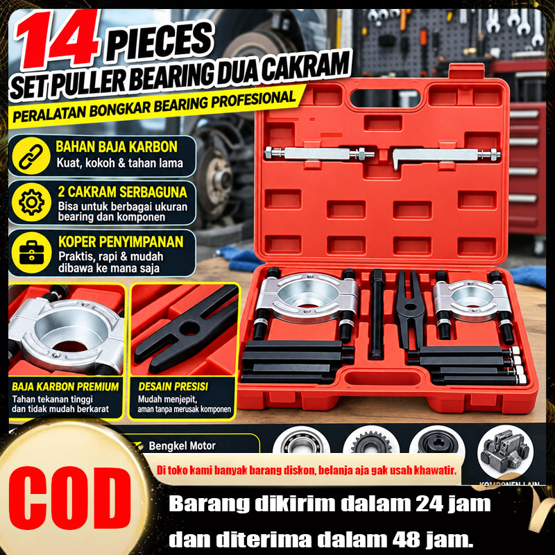 14PCS Bearing Separator Car Internal Bearing Separator Set Bearing Puller Set