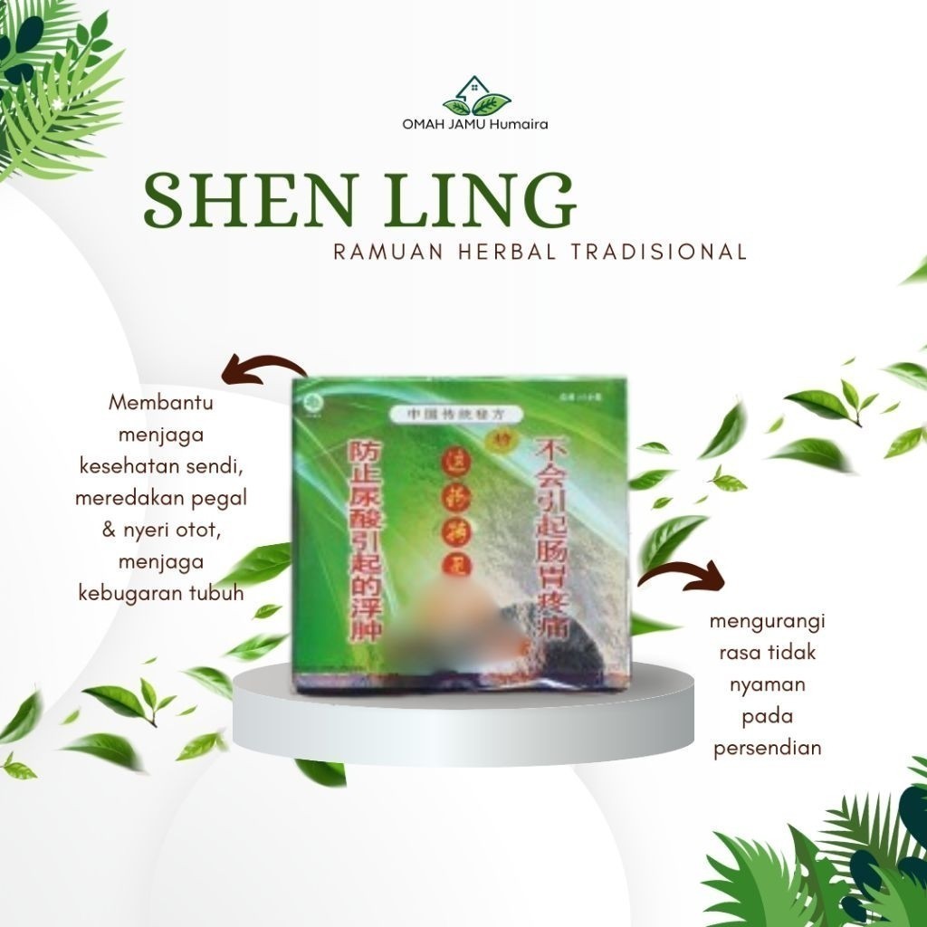 ORI YAW HERBAL SHEN LING ASAM URAT 100% (Serbuk) ORIGINAL SHEN LING KAPSUL ( TOKO HERBAL CINA ) SHEN