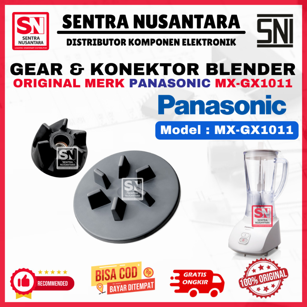 Konektor dan Gigi Gear Blender PANASONIC MX-GX1011 ORIGINAL | Gigi Blender PANASONIC MX GX1011 ASLI 