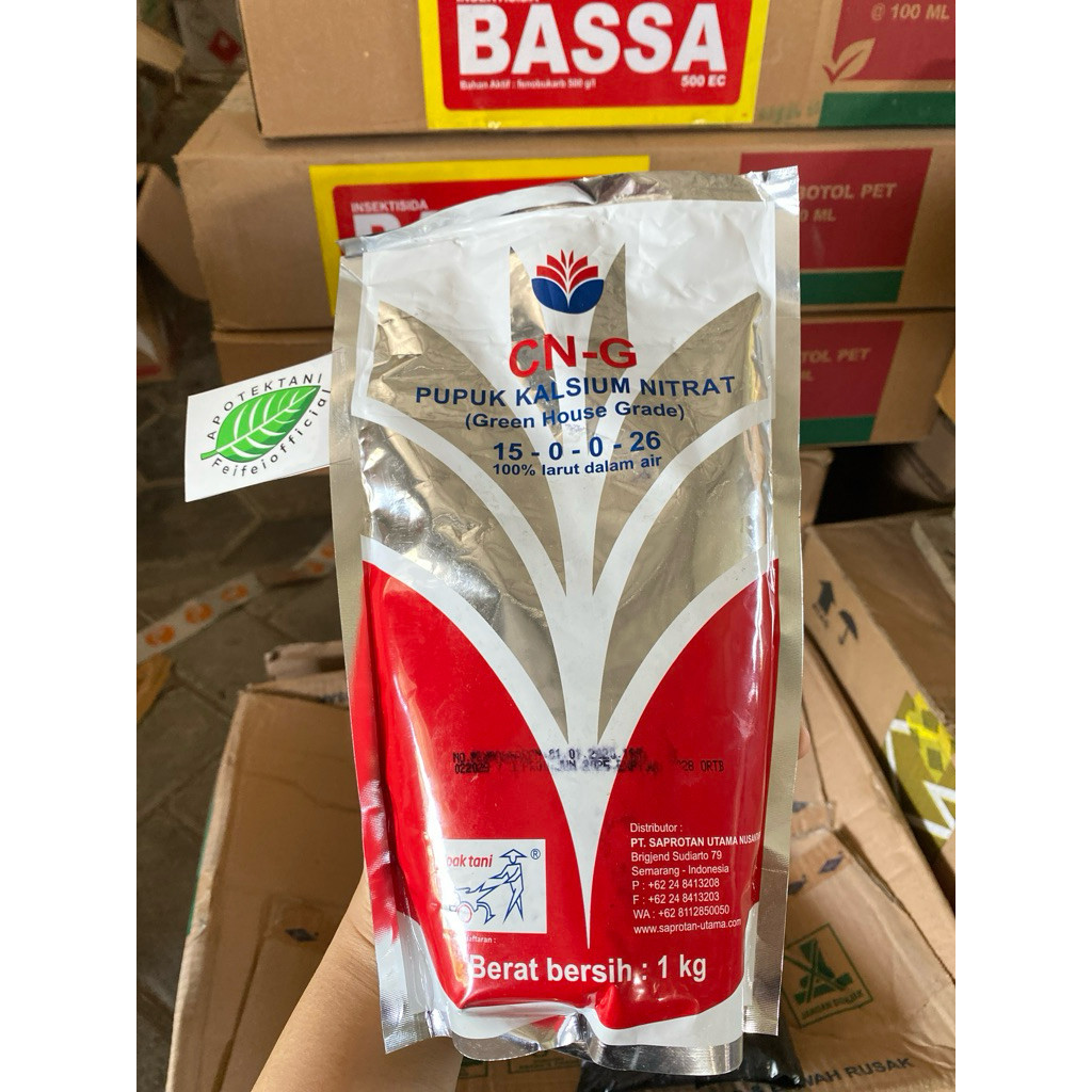 100/ORI PUPUK CALSIUM NITRAT CN-G PAK TANI 1 KG / CNG 1KG / CNG 1 KG / PUPUK CNG PAK TANI 1KG