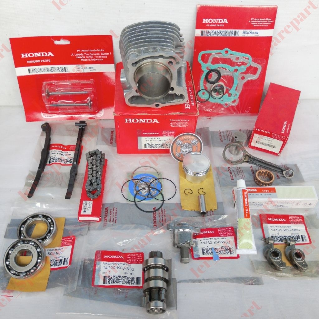 PAKET FULLSET BLOK SEHER KOMPLIT HONDA GENIO BEAT DELUXE  SCOOPY NEW 2020 BEAT STREET NEW 2020 (KOJ)