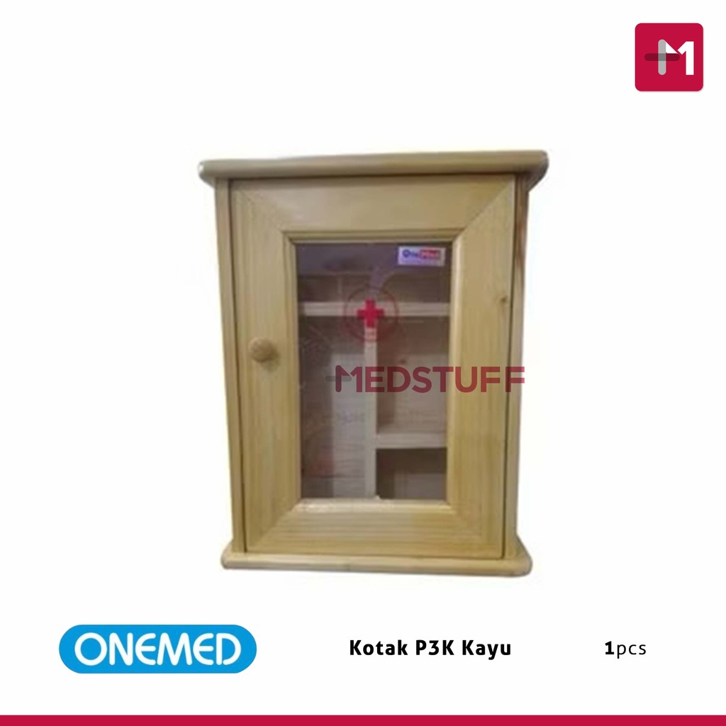 Kotak P3K Kayu Onemed First Aid Box P3K Kayu Kotak P3K Onemed Kayu