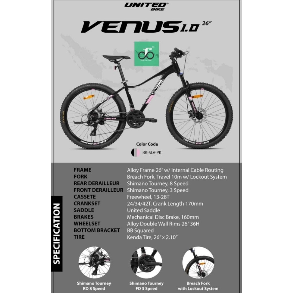 Sepeda MTB 26" United Venus 1.00 (1.0) 1