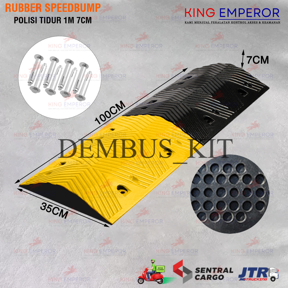 Rubber Speedbump 1M 7CM / Karet Polisi Tidur 1M 7CM