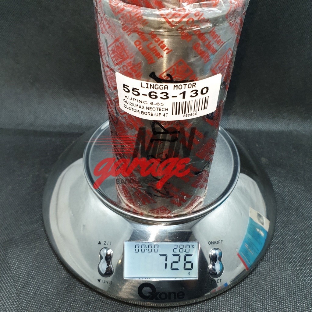 252564 LINER 55-63-130 CUSTOM 2T,4T RXZ,GL-125,MAX NEO CYLINDER LINER BORING BIOLI