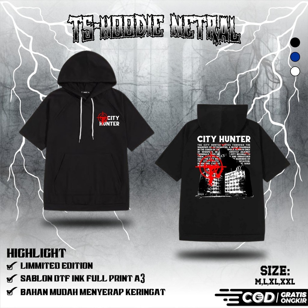 Ts-HOODIE NETRAL CITY HUNTER TS HOODIE NETRAL TERBARU - TS HOODIE NETRAL BROTHERHOOD - TSHOODIE NETR