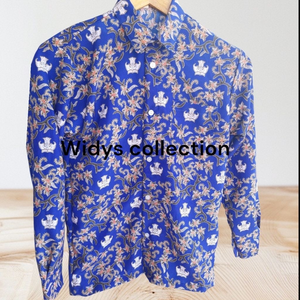 CALIOGRI.SHOP Baju kemeja batik siswa seragam sekolah anak nasional Madrasah SLTP SMP / MTS NEGERI S