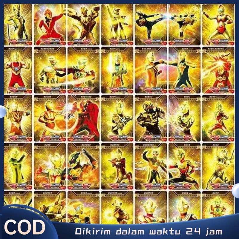 SAMULSHOP 100pcs Kartu Ultraman Mainan Kartu Ultraman Ultraman Kartu Kartu Ultraman Orb Asli