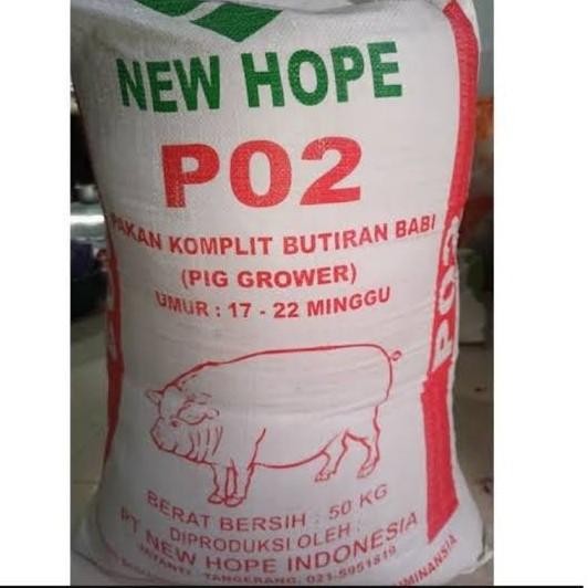 [WIZDOM] Pakan Ayam New Hope PO2 Pur Unggas Ayam Babi Pelet Repack 10 kg - po2 bentukkasar