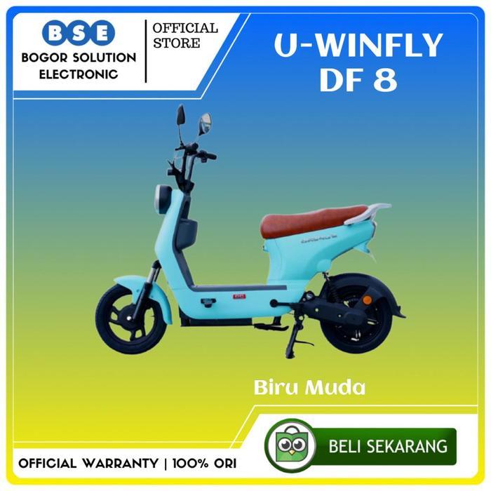 PROMO BIG SALE Sepeda Listrik Uwinfly DF8 Selis Uwinfly Dragon Fly 8 - Blue [ RESMI ]