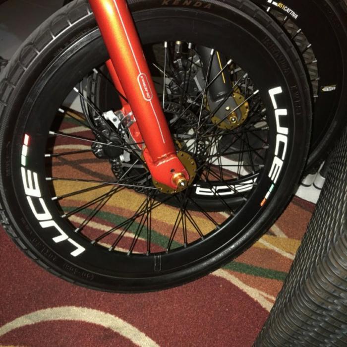 stiker Luce velg rim sepeda lipat folding ring 16/16 plus/20 inchi Terlaris