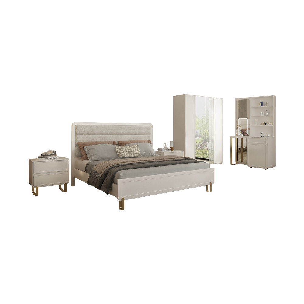 Informa Catherine Set Kamar Tidur - Putih Set Bedroom Furniture Kamar Tidur Set Tempat Tidur Lemari 