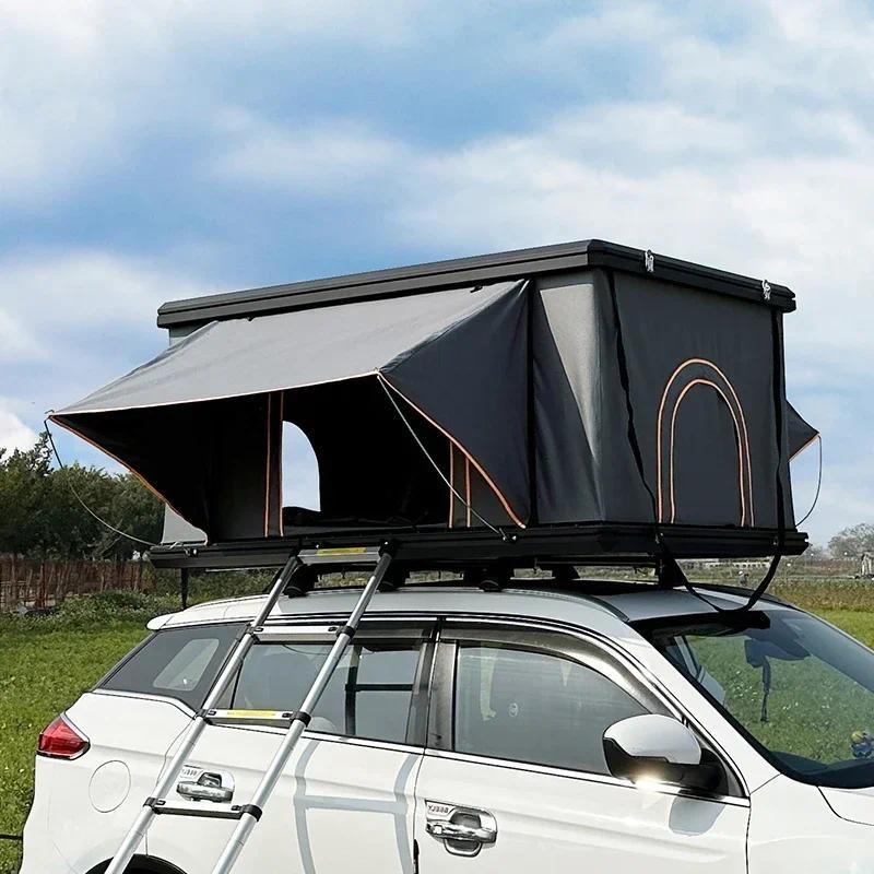 Factory Custom Wholesale Auto Camping Car Pop Up 2 Person Aluminum Hard Shell Rooftop Tent Roof Top 