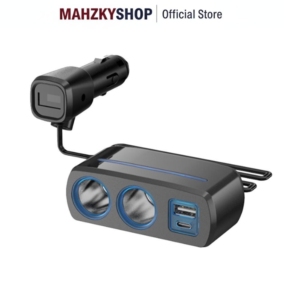 MAHZKY Otto Klasse Charger Mobil Usb & Type C Dengan Lighter Socket Dual Usb Car Charger Adaptor Pen