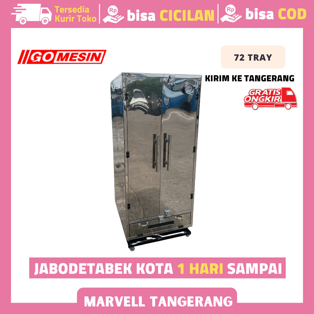 Mesin Pengering Ompreng 72 Tray - sudah termasuk peti kayu