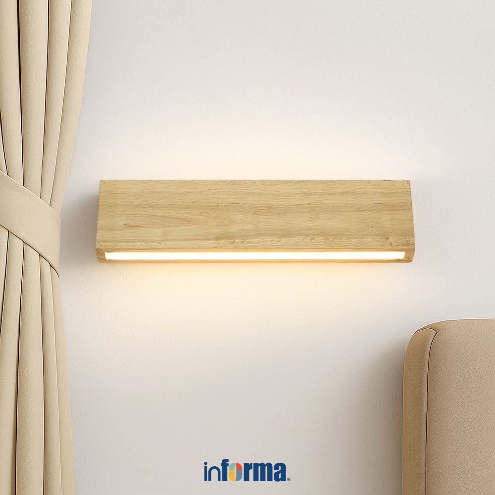 Informa Aria Lampu Dinding Indoor L2220-L32W - Cokelat Wall Lamp Light Lampu Tembok Penerangan Indoo