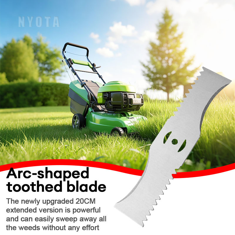 Kepala Pisau Potong Rumput Plat Besi 6 inci Saw Blade Shark Tooth Blade Nyota