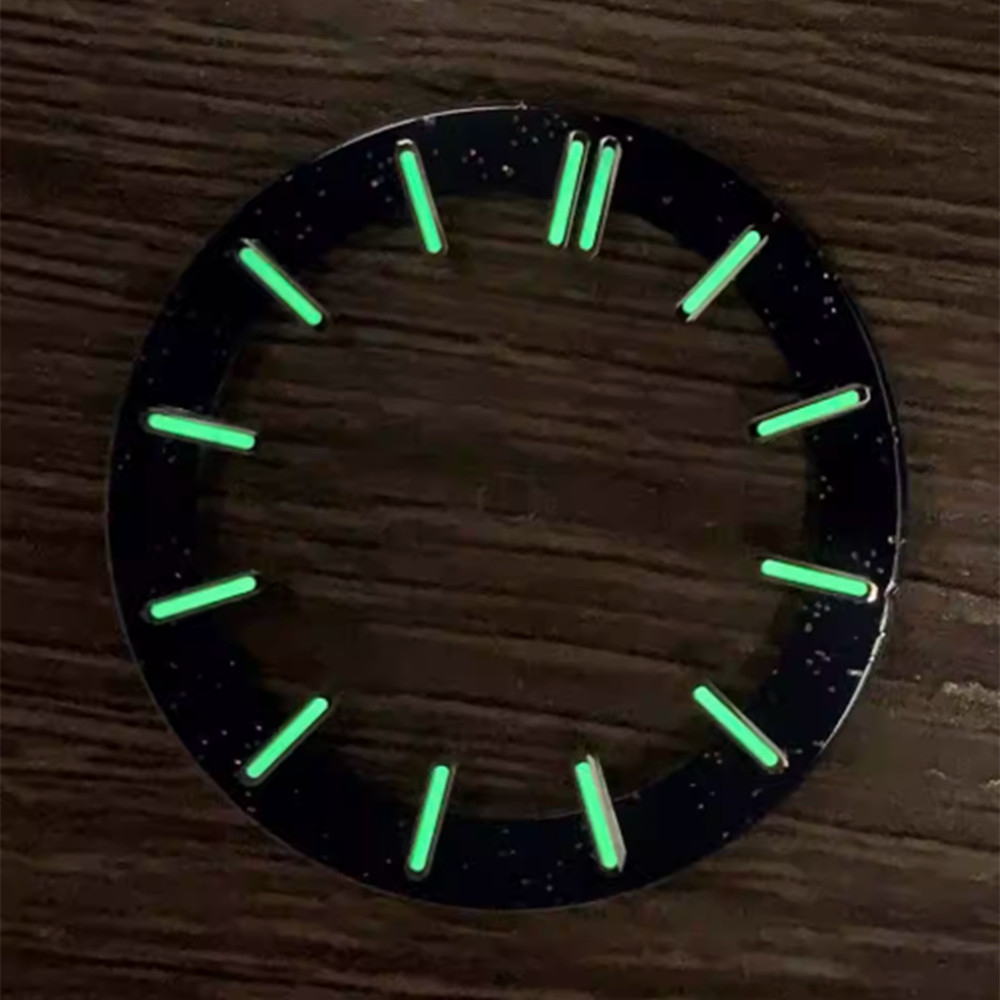 31.8MM/ 27mm  Skeleton Starry Sky Dial Green Luminous Dial For NH70 Movement Watch Replacement Parts