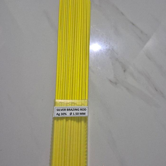 HANDYNEST KAWAT LAS PERAK (SILVER BRAZING ROD) 40% KUNING diameter 1,5 mm - Kawat Las Ag 30% 1.5mm