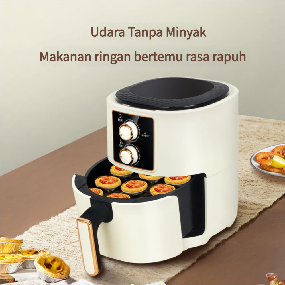 Penggorengan Listrik Multifungsi Kapasitas Besar 7L dengan Tombol untuk 3-4 Orang