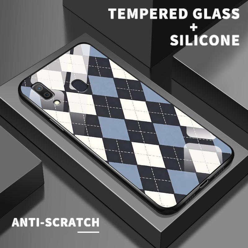 Kaca Glass Case For Samsung A30 A30S A31 A32 4G A33 5G A34 A35 A70 A70S A71 A72 A73 Silicone Back Po