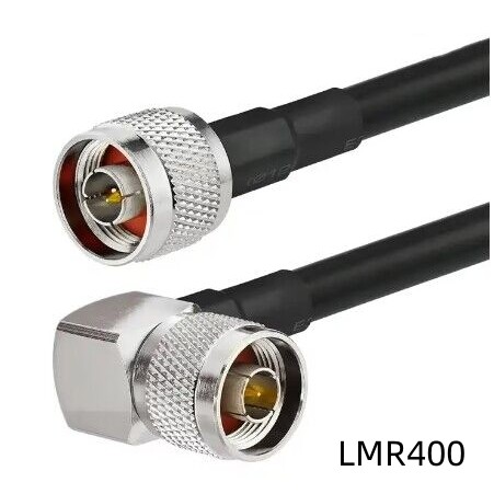 LMR-400 N Male to N Male plug right angle Connector LMR400 Cable Extension Jumper Pigtail  WIFI Ante