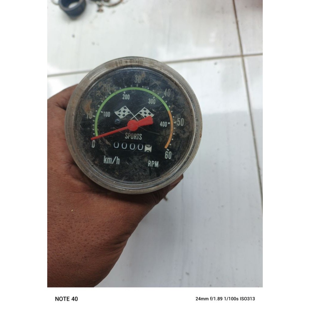 speedometer sepeda balap model bulat nos antiq