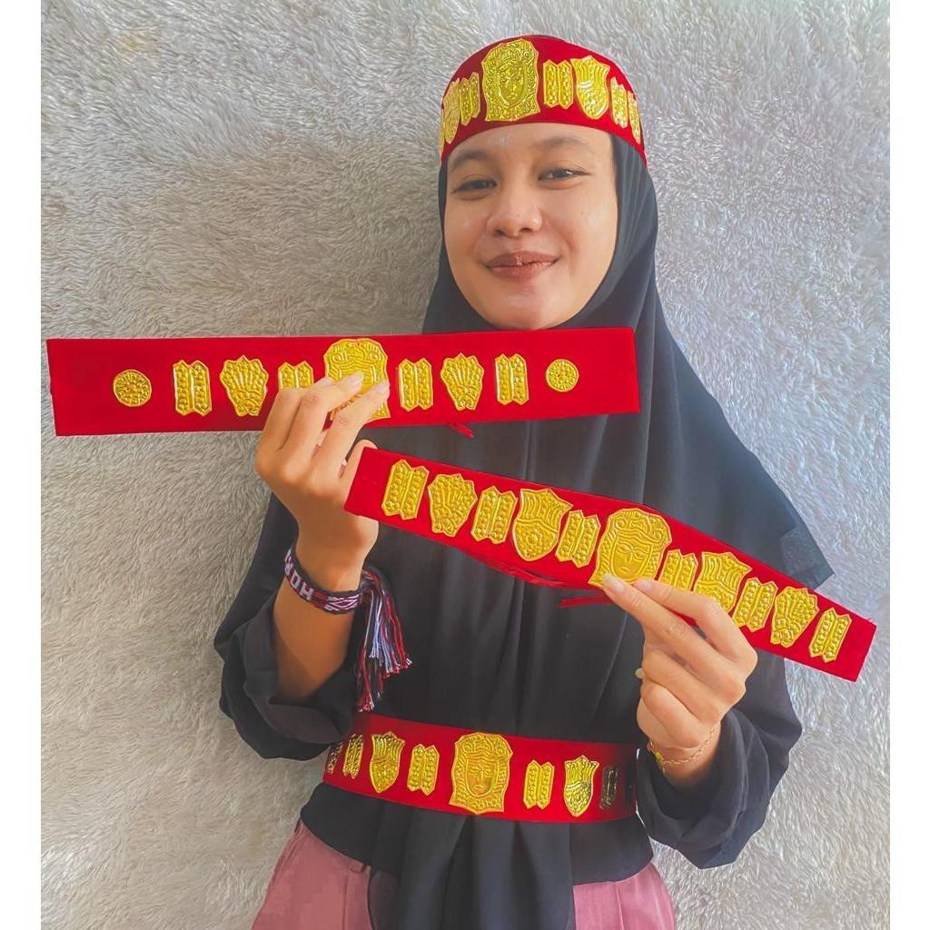 Ikat Kepala - Sortali Batak, Sortali Ikat Pinggang, Sortali Topi Batak, Aksesoris Adat Batak / S C