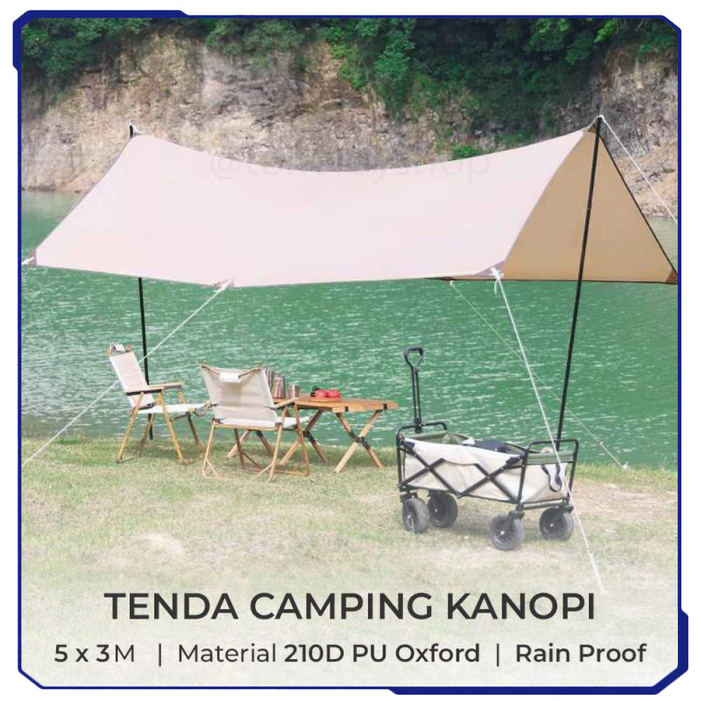 Flysheet Terpal Tenda Camping Waterproof Anti UV - B3