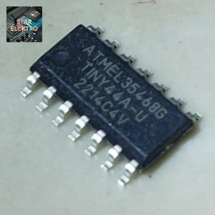 TINY44A-U Sop-14 SMD ATTINY44A-SSU ATMEL IC Flash 4kb AVR 8-bit EEPROM TERBAIK...